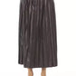 Brown Polyethylene Women Skirt - SEHABRANDS