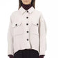 Elegant White Wool Blazer Jacket - SEHABRANDS