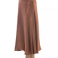 Brown Viscose Women Skirt - SEHABRANDS