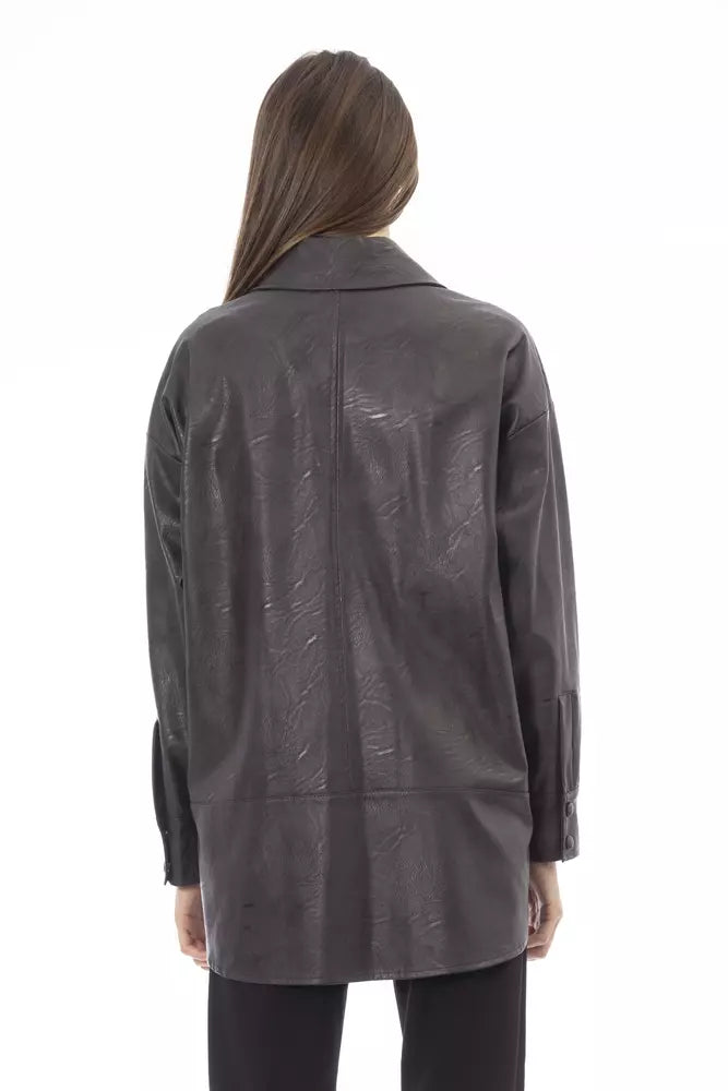 Brown Polyethylene Women Shirt - SEHABRANDS