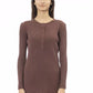 Brown Viscose Women Sweater - SEHABRANDS