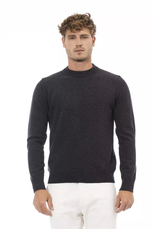 Black Wool Men Sweater - SEHABRANDS