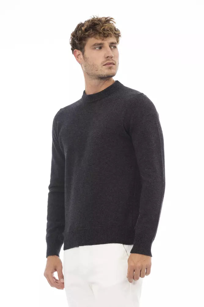 Black Wool Men Sweater - SEHABRANDS