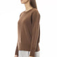 Brown Cashmere Women Sweater - SEHABRANDS