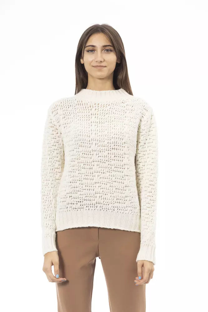 White Polyamide Women Sweater - SEHABRANDS