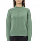 Green Wool Women Sweater - SEHABRANDS