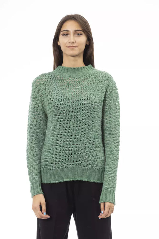 Green Polyamide Women Sweater - SEHABRANDS