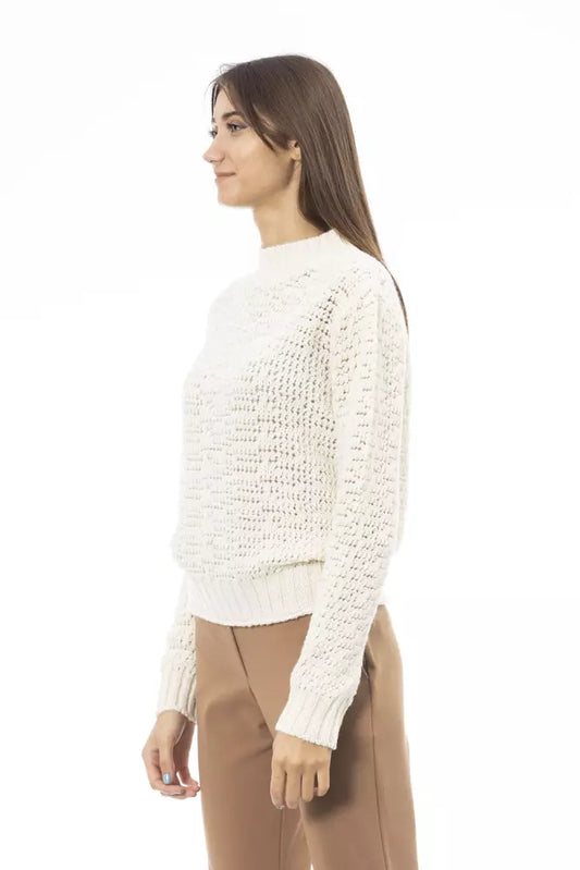 White Polyamide Women Sweater - SEHABRANDS