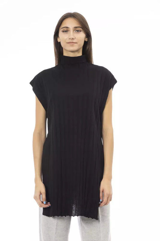 Black Wool Women Sweater - SEHABRANDS