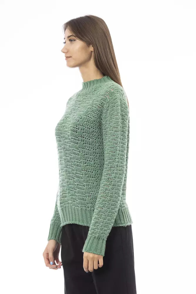 Green Polyamide Women Sweater - SEHABRANDS