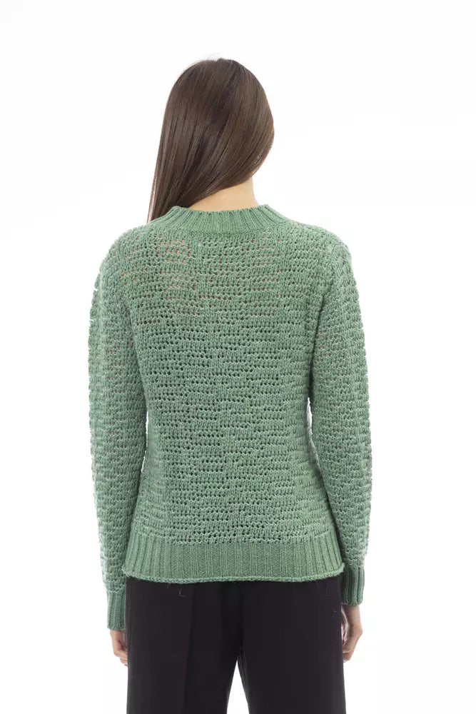 Green Polyamide Women Sweater - SEHABRANDS