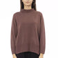 Brown Merino Wool Women Sweater - SEHABRANDS