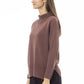 Brown Merino Wool Women Sweater - SEHABRANDS