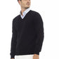 Black Wool Men Sweater - SEHABRANDS