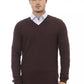 Brown Merino Wool Men Sweater - SEHABRANDS