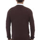 Brown Merino Wool Men Sweater - SEHABRANDS