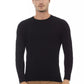 Black Viscose Men Sweater - SEHABRANDS