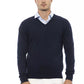 Blue Wool Men Sweater - SEHABRANDS