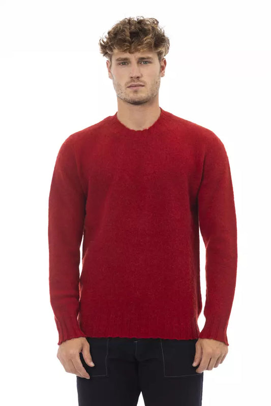 Red Wool Men Sweater - SEHABRANDS