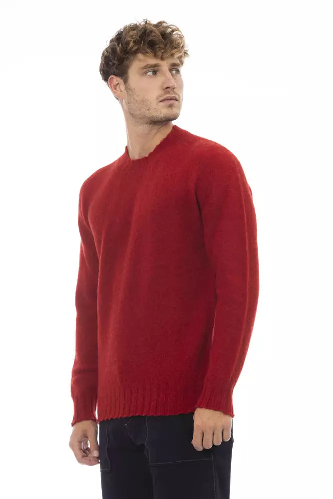 Red Wool Men Sweater - SEHABRANDS