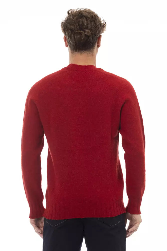 Red Wool Men Sweater - SEHABRANDS