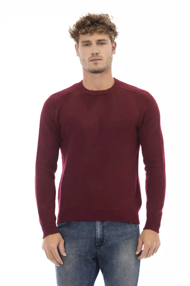 Red Wool Men Sweater - SEHABRANDS