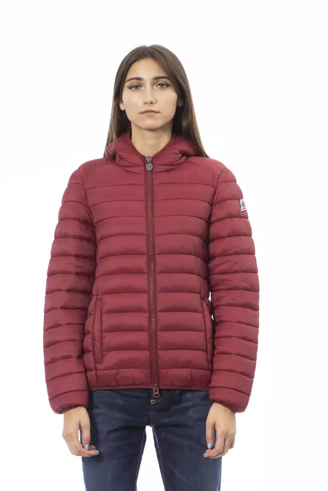 Red Nylon Women Jacket - SEHABRANDS