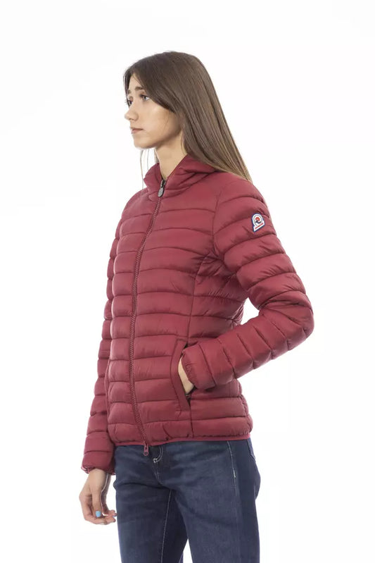 Red Nylon Women Jacket - SEHABRANDS