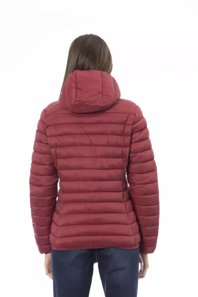 Red Nylon Women Jacket - SEHABRANDS