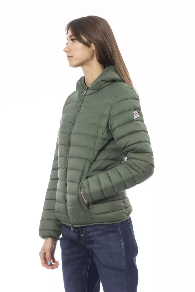 Green Nylon Women Jacket - SEHABRANDS