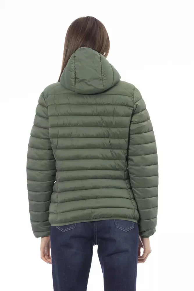 Green Nylon Women Jacket - SEHABRANDS