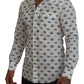 Dolce & Gabbana Slim Fit Crown Print Dress Shirt