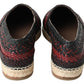 Dolce & Gabbana Elegant Woven Leather Espadrilles