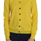 Radiant Yellow Cotton Sweater - SEHABRANDS