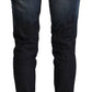 Chic Slim Fit Blue Washed Jeans - SEHABRANDS