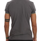 Elegant Grey Cotton Polo Shirt - SEHABRANDS