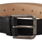 Dolce & Gabbana Elegant Black Leather Belt with Metal Buckle