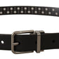 Dolce & Gabbana Elegant Black Leather Belt with Metal Buckle