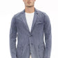 Blue Cotton Mens Blazer - SEHABRANDS