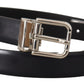 Dolce & Gabbana Elegant Leather Belt with Metal Buckle