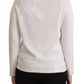 Elegant White Cotton Pullover Sweater - SEHABRANDS