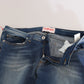 Svelte Mid Waist Slim Jeans in Vintage Blue - SEHABRANDS