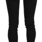 Chic Mid Waist Skinny Black Denim - SEHABRANDS