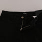 Chic Mid Waist Skinny Black Denim - SEHABRANDS