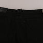 Chic Mid Waist Skinny Black Denim - SEHABRANDS