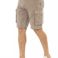 Brown Cotton Men Cargo Short - SEHABRANDS