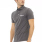 Gray Cotton Men Polo - SEHABRANDS