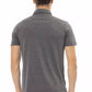 Gray Cotton Men Polo - SEHABRANDS