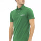 Green Cotton Men Polo - SEHABRANDS