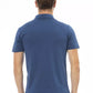 Blue Cotton Men Polo - SEHABRANDS